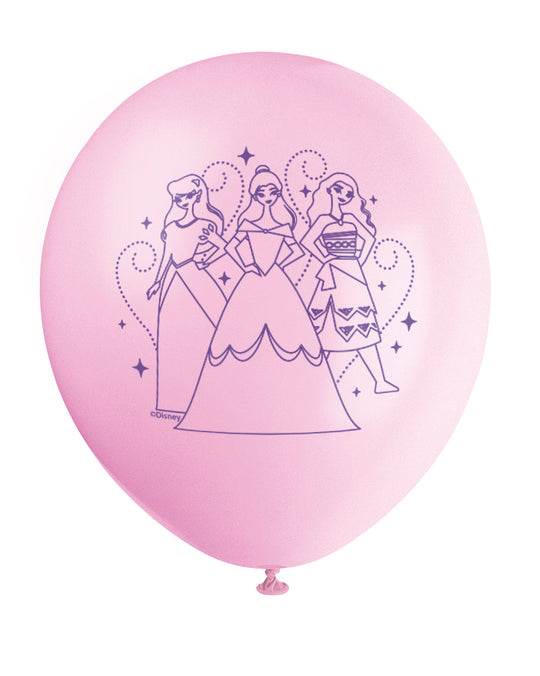 Modern Disney Princess Balloons: Celebrate Royalty with a Contemporary Twist! (Pack of 8)