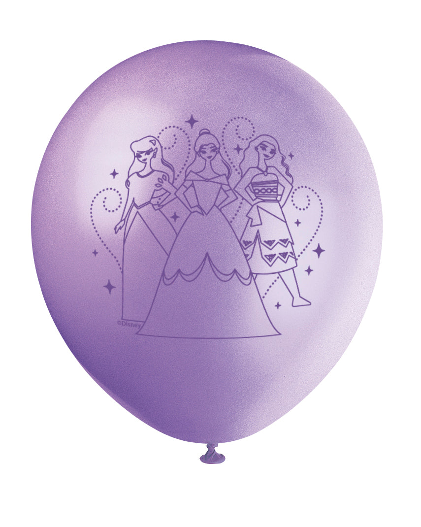 Modern Disney Princess Balloons: Celebrate Royalty with a Contemporary Twist! (Pack of 8)