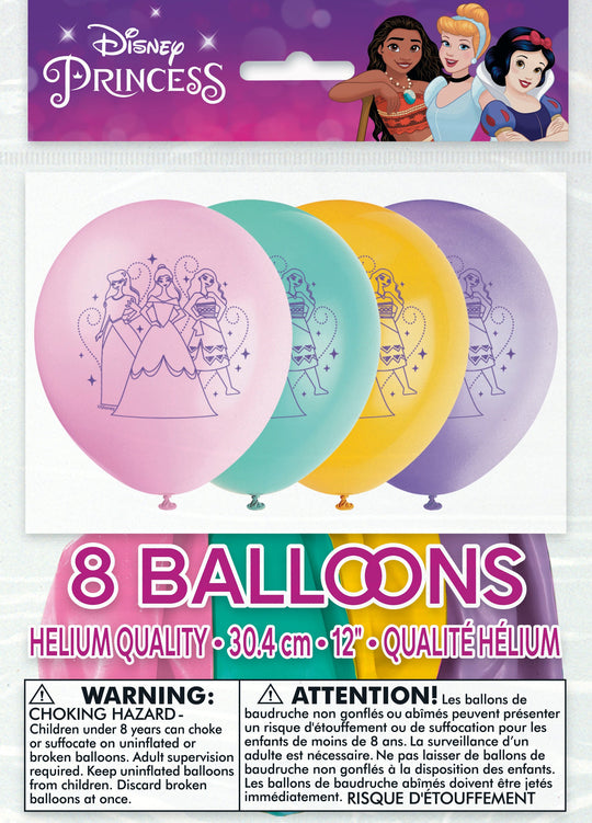 Modern Disney Princess Balloons: Celebrate Royalty with a Contemporary Twist! (Pack of 8)