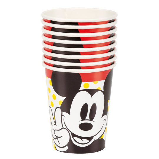 Verre en Carton Mickey Mouse (8) - Ajoutez une touche de magie Disney à votre fête !