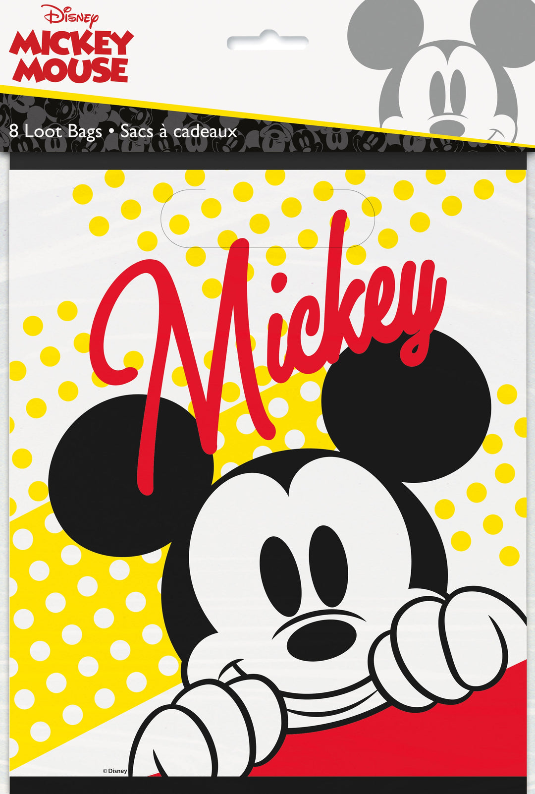 Magical Mickey Mouse Loot Bags (8) - Grab Your Surprises and Get the Party Started!