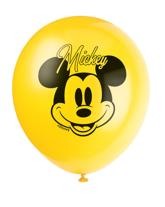 Mickey Mouse Latex Balloons (8) - Unleash the Magic of Mickey!