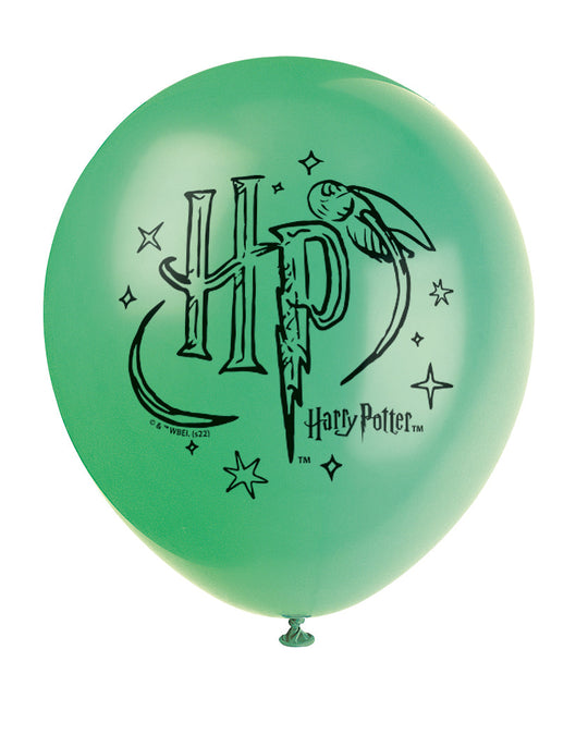 Harry Potter Party Balloons Pack of 8 - Easy Setup, Coordinated Theme for Birthdays & Anniversaries - Affordable, Fun Party Supplies for Magical Celebrations!
