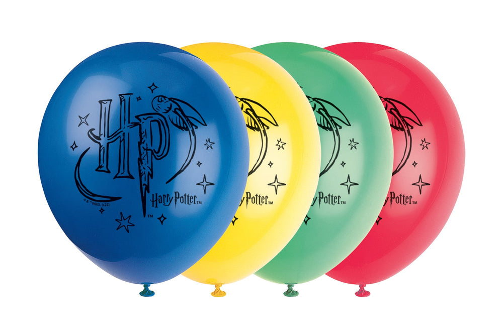 Harry Potter Party Balloons Pack of 8 - Easy Setup, Coordinated Theme for Birthdays & Anniversaries - Affordable, Fun Party Supplies for Magical Celebrations!