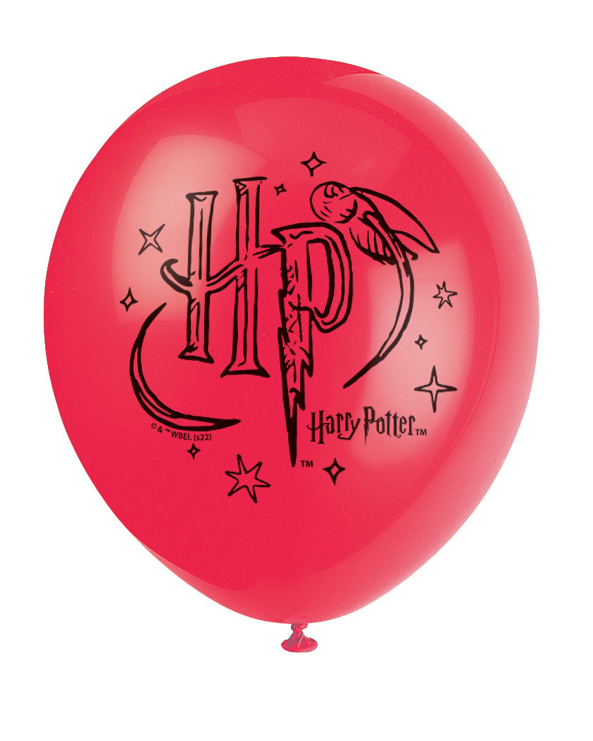 Harry Potter Party Balloons Pack of 8 - Easy Setup, Coordinated Theme for Birthdays & Anniversaries - Affordable, Fun Party Supplies for Magical Celebrations!