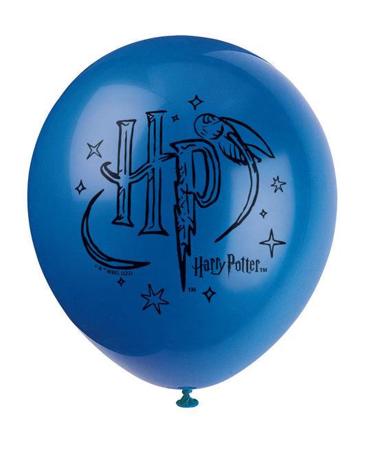 Harry Potter Party Balloons Pack of 8 - Easy Setup, Coordinated Theme for Birthdays & Anniversaries - Affordable, Fun Party Supplies for Magical Celebrations!