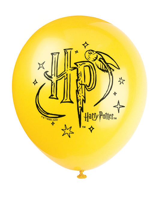 Harry Potter Party Balloons Pack of 8 - Easy Setup, Coordinated Theme for Birthdays & Anniversaries - Affordable, Fun Party Supplies for Magical Celebrations!