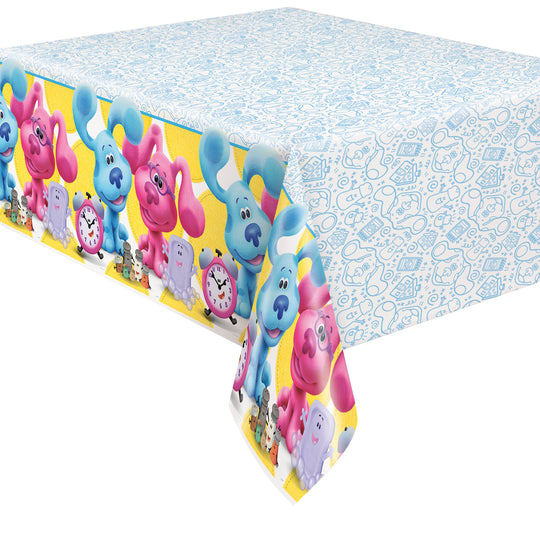 Playful Paws Blue's Clues Tablecover – Decipher the Party Clues with Blue!