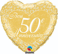 Premium 50th Birthday Foil Balloon - Unforgettable Decor, Extra-Long Float Time