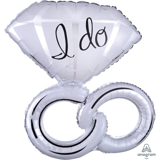 SuperShape Ballon Mylar 68cm pour Déco Mariage - Flottaison Supérieure, Auto-Scellant