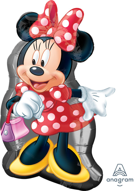 Minnie Mouse SuperShape XL Foil Balloon - Perfect Party Decor with Extended Float Time!