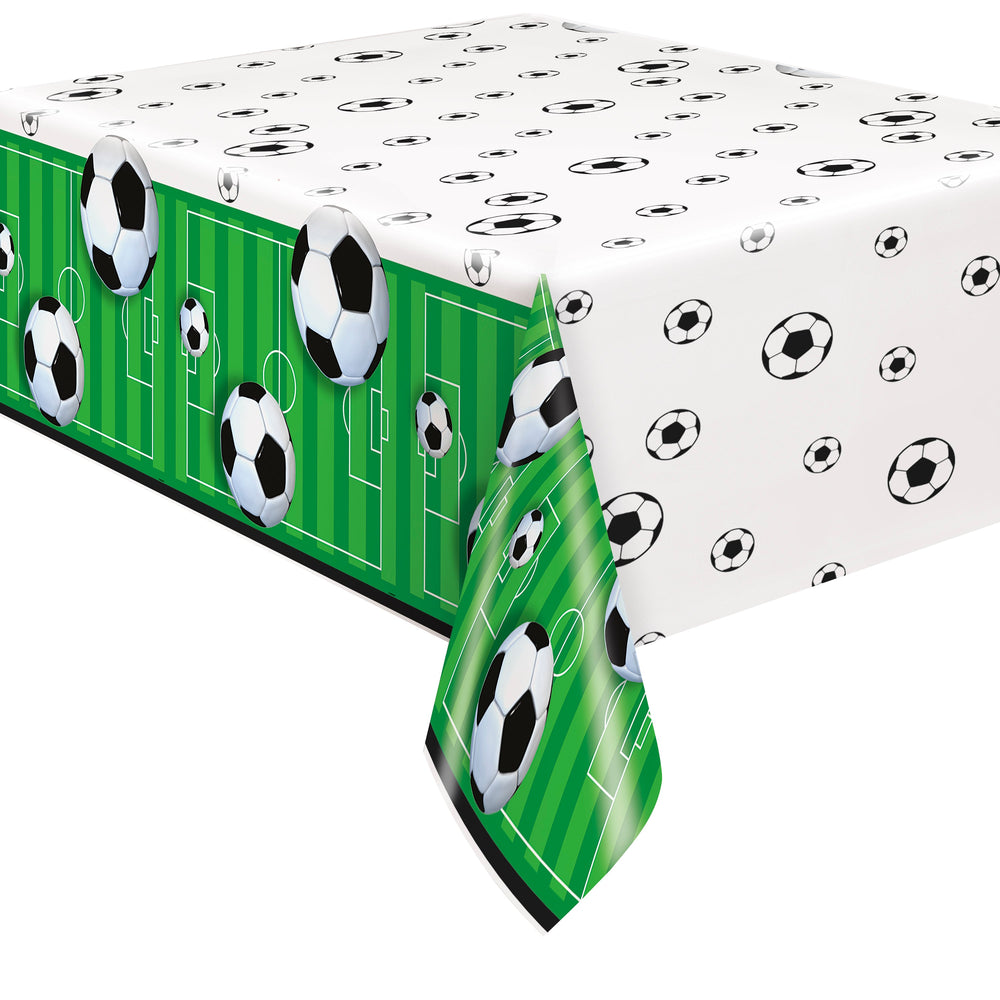 Score Big with Our Soccer-Themed Tablecloth: Easy Setup & Affordable Party Decor