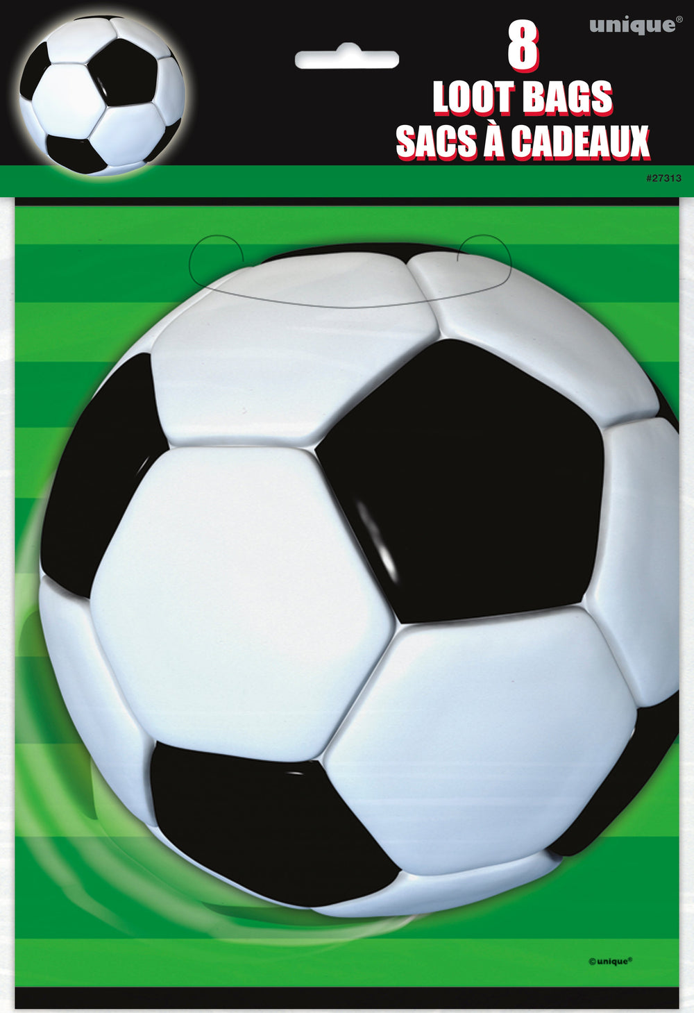 Score Big: Soccer Themed Loot Bag Pack of 8 - Easy Setup & Affordable Party Supplies