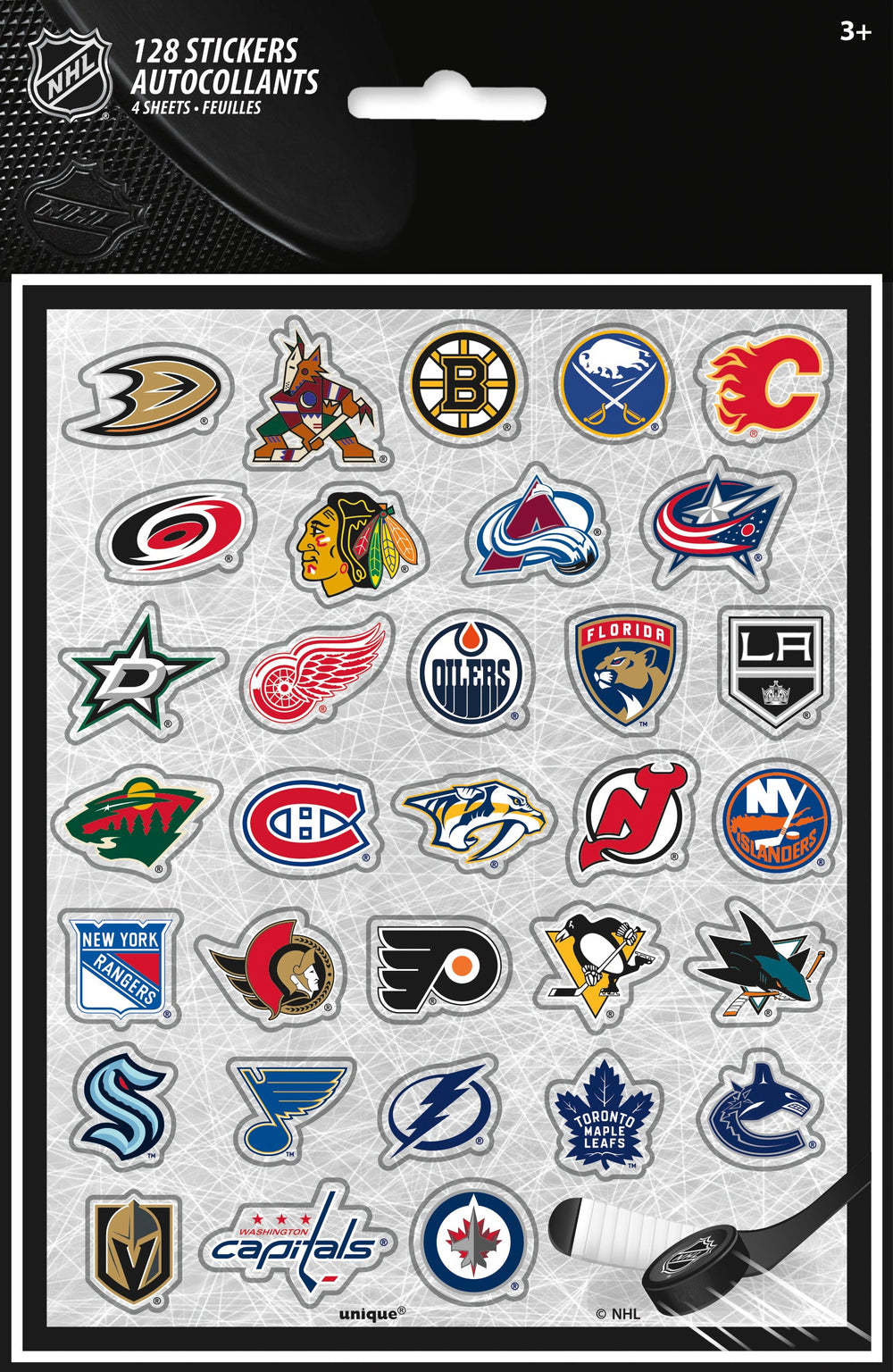 Ice Action Blast: 80 Dynamic NHL Stickers for Hockey Enthusiasts!