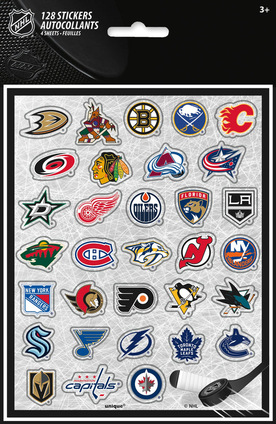 Ice Action Blast: 80 Dynamic NHL Stickers for Hockey Enthusiasts!