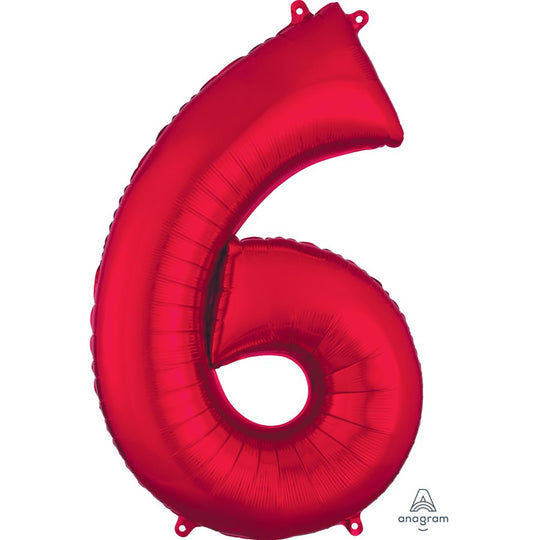 Chiffre SuperShape Foil Balloon - 34-Inch, Celebrate in Style & Enjoy Longer Float Time!