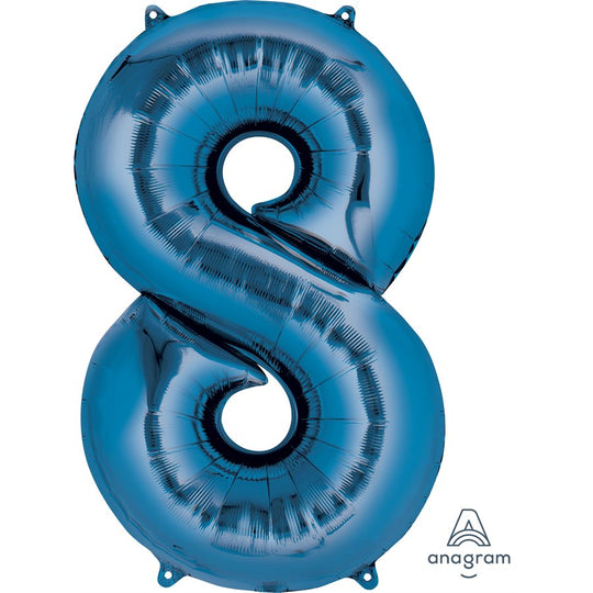 Blue SuperShape Foil Balloon - Your Perfect Party Decor with Extended Float Time