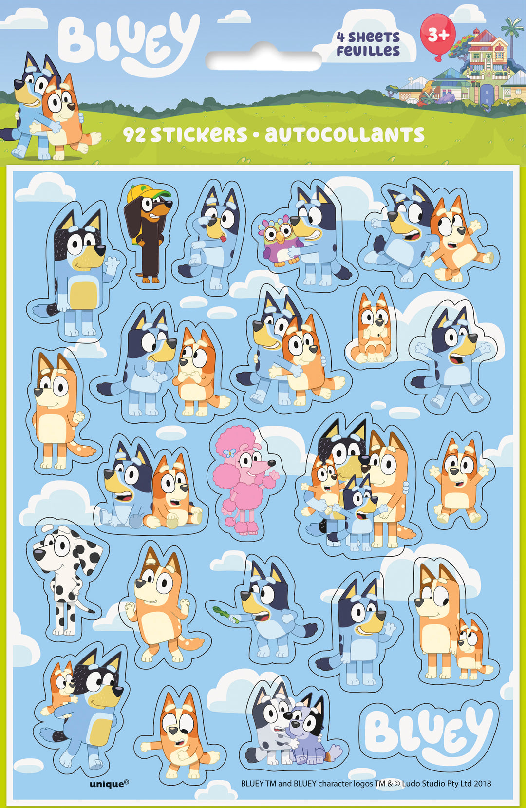 Bluey Party Bundle: Tablecloths & Stickers - Ultimate Celebration Fun!