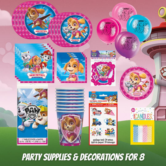 Skye Paw Patrol Party Supplies Bundle - The Ultimate Celebration Kit!