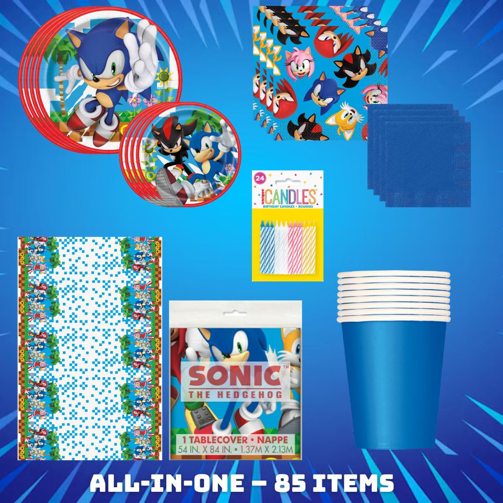 Sonic Party Supplies Bundle: Joyful Celebration, Official Licensed Fun!