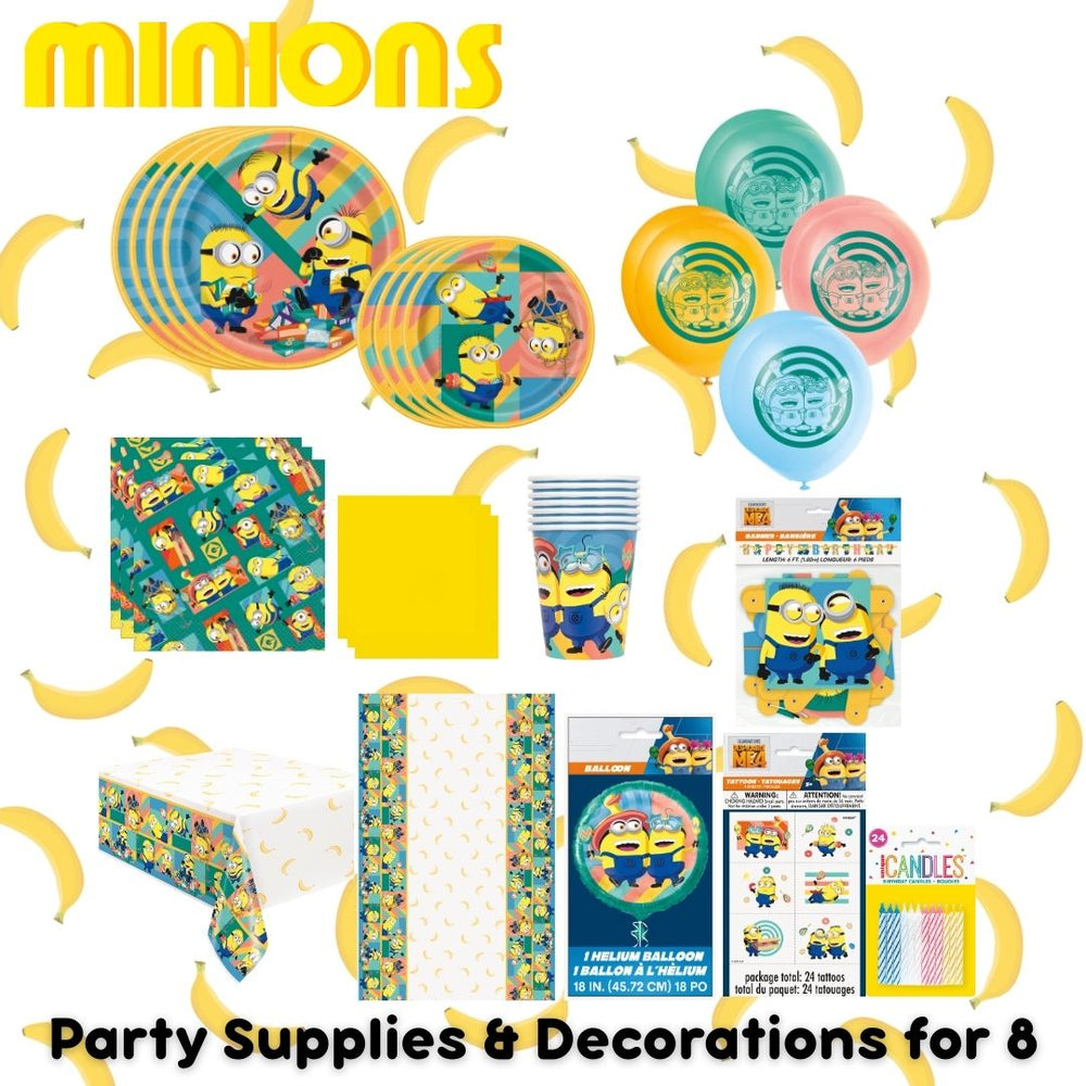 Despicable Me Party Supplies Bundle - Ultimate Fun for Birthdays!