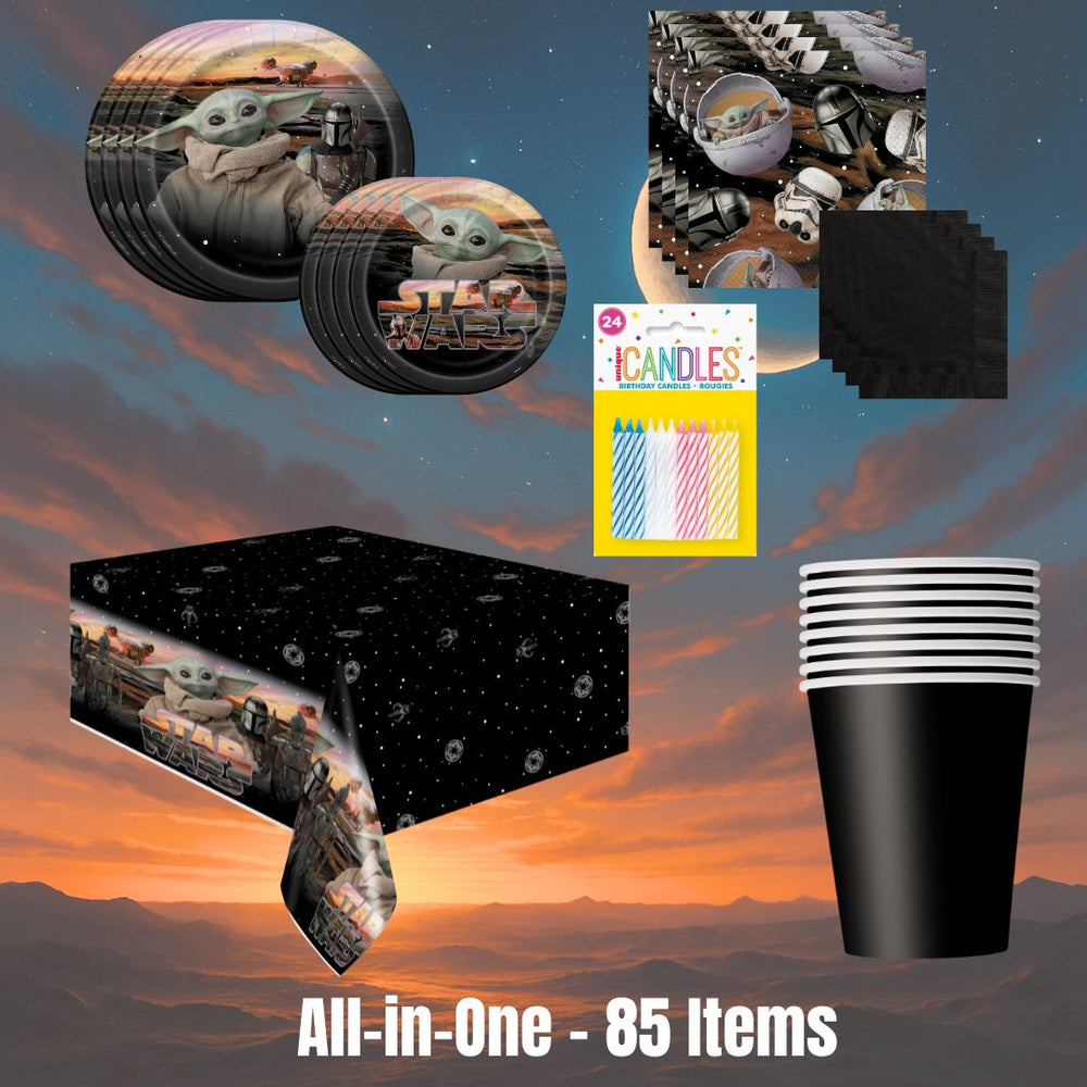 Mandalorian Party Bundle: Complete Supplies for Unforgettable Fun!