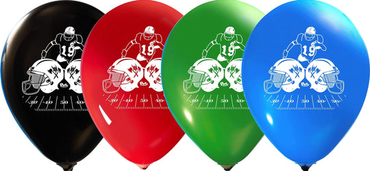 Vibrant Biodegradable Football Latex Balloons - Eco-friendly Party Staple!