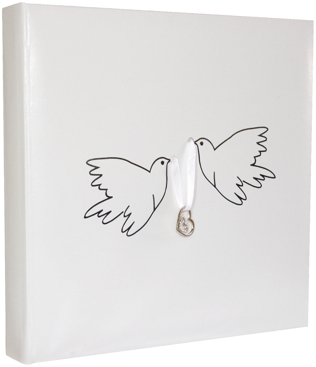 Baptême Guestbook Colombes Blanc - Élégant Souvenir de Fête