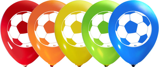 Soccer Bliss! 50 Pack Biodegradable, Durable, Color-Rich Latex Balloons