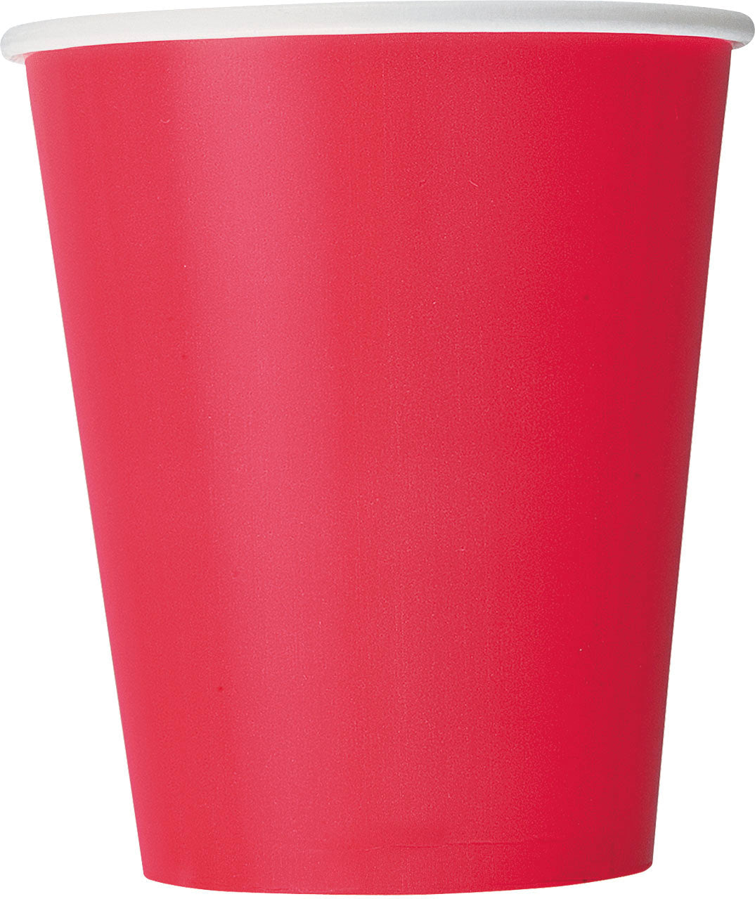 Ruby Red Solid 9oz Paper Cups, 8ct - Perfect for Bold and Vibrant Party Beverages!