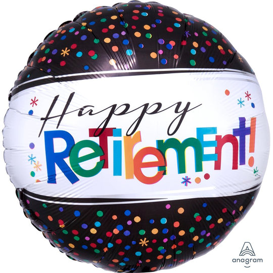 Ultimate Celebration with 18" 'Officially Retired' Foil Balloon- Unforgettable Float Time