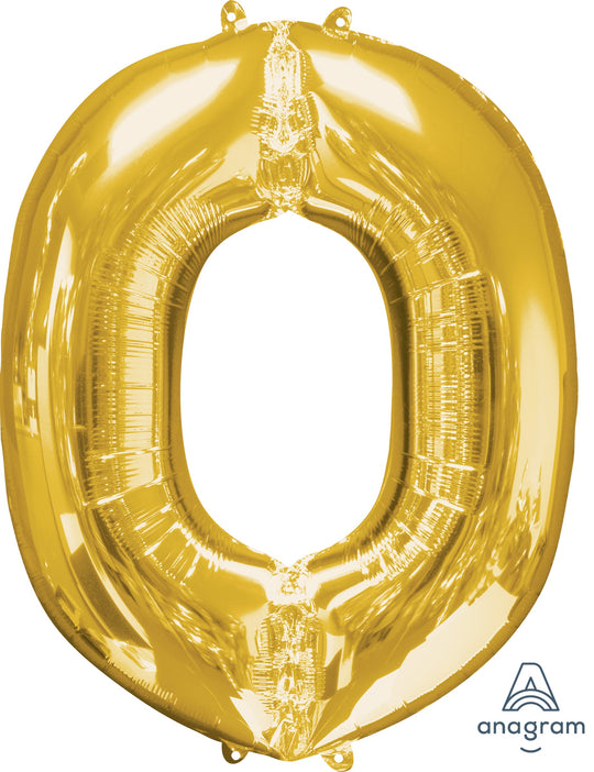 Luxurious Gold Letter 'O' Foil Balloon - Party-Perfect Decoration with Superior Float Time!