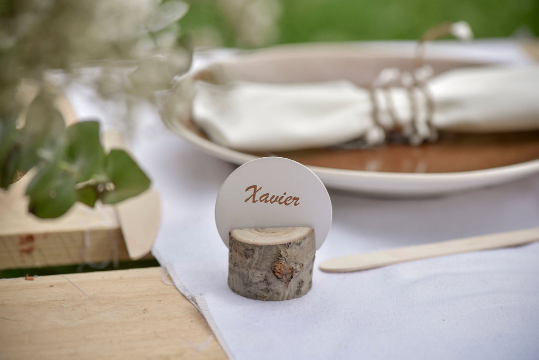 Premium Solid Theme Place Tags - Elevate Your Birthday Bash with Stylish Elegance
