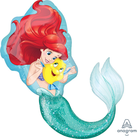 Magical Little Mermaid Foil Balloon - SuperShape XL - Superior Float and Self-Sealing - Ideal for Memorable Parties!