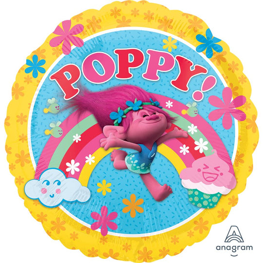 Troll Themed Foil Balloon - Ideal Birthday Decoration - Lasts Longer, Self Sealing