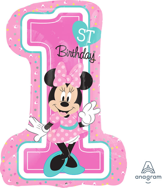 Minnie Mouse Ballon Mylar SuperShape XL: Flottaison Supérieure pour une Déco de Fête Magique!