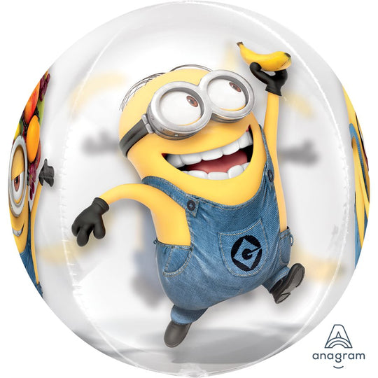 Vibrant Minions Orbz Foil Balloon - Enhances Party Decor with Incredible Float Time