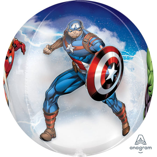 Ballon Mylar Orbz Thème Avengers - Décoration de Fête Parfaite avec Flottaison Prolongée!