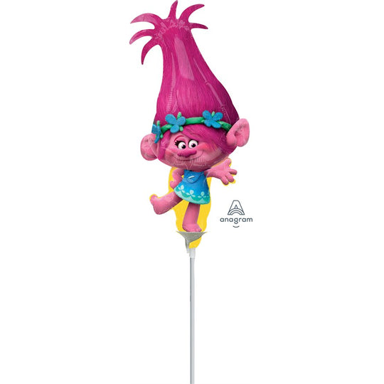 Superior Long-Lasting 14-Inch Trolls Birthday Foil Balloon - Perfect Party Decoration!