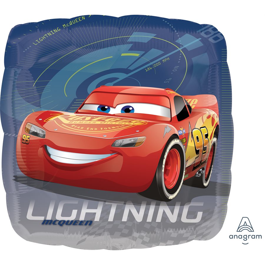 Cars Lightning Party Essential - Superior Floating 18" Foil Balloon for High-Octane Celebrations