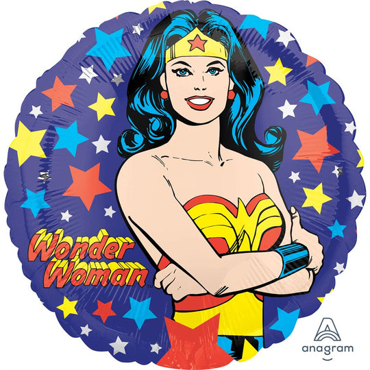 Superior Long-Lasting Wonder Woman Foil Balloon - Ideal Decor for Memorable Birthdays!