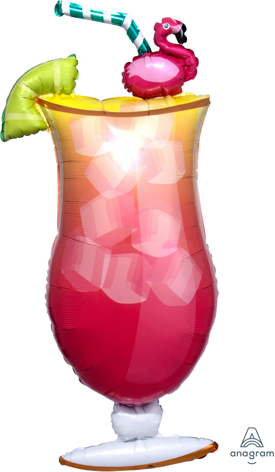 Flamingle Fiesta: SuperShape XL Foil Balloon - The Tropics Just Flew In!