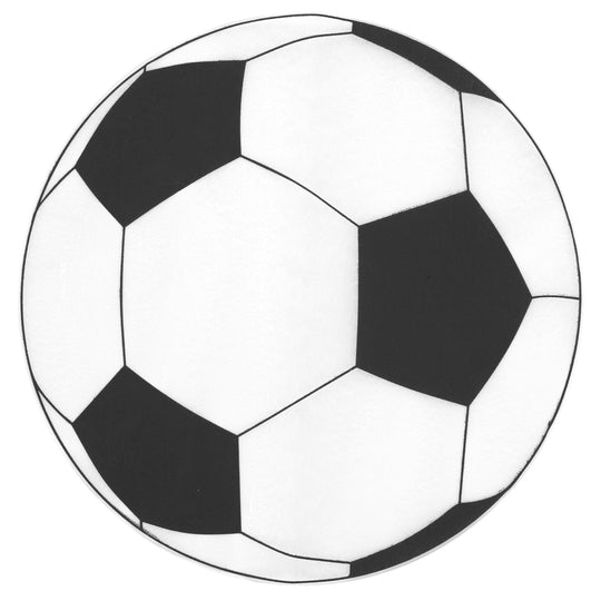 Soccer Sensation - Elegant Black Table Center for Stylish Party Décor