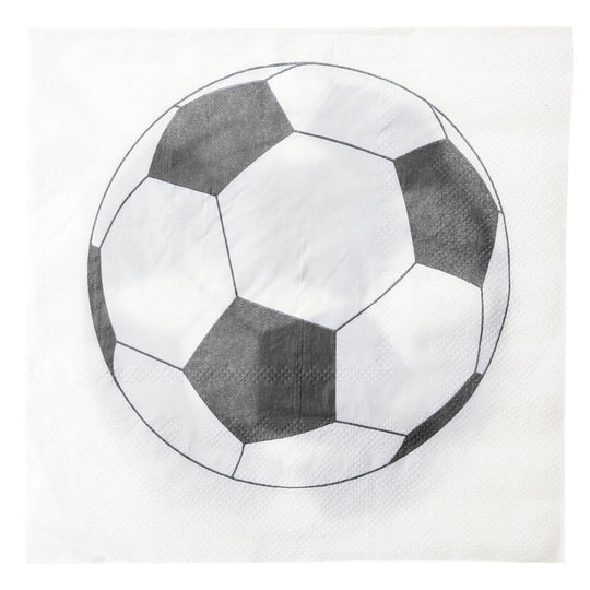 Serviettes de Table Repas Thème Soccer - Élégance Parfaite pour Fêtes Spéciales