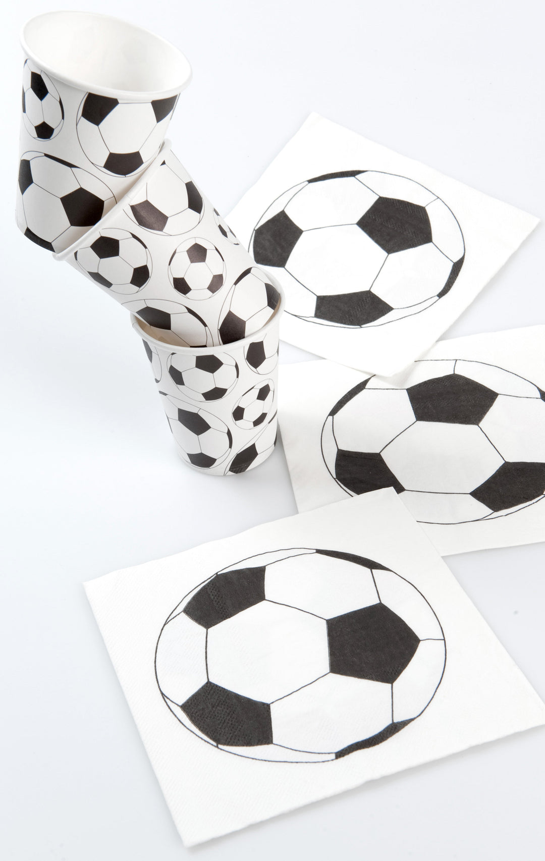 Serviettes de Table Repas Thème Soccer - Élégance Parfaite pour Fêtes Spéciales