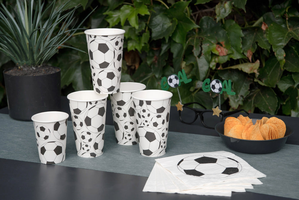 Premium Soccer-Themed Party Paper Cups - Elevate Your Celebration!