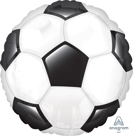 Jumbo HX Soccer Themed Foil Balloon: Perfect Decor, Superior Float Time, Self-Sealing