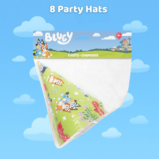Bluey Party Bundle: 8 Blowouts & Hats - The Ultimate Celebration!