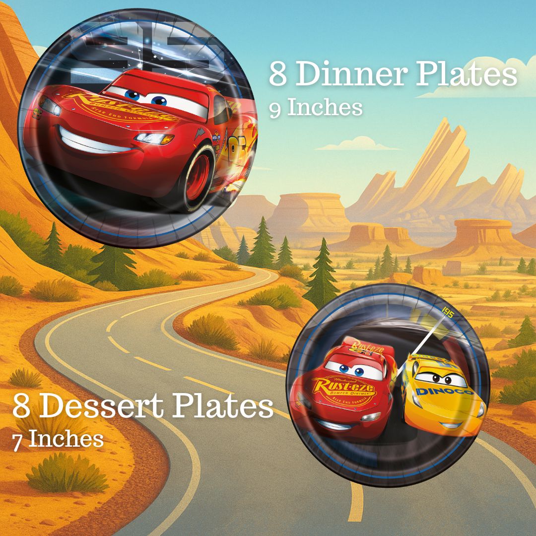 Cars Flash McQueen Ultimate Party Solution - All-in-One 81-piece Official Licensed Set