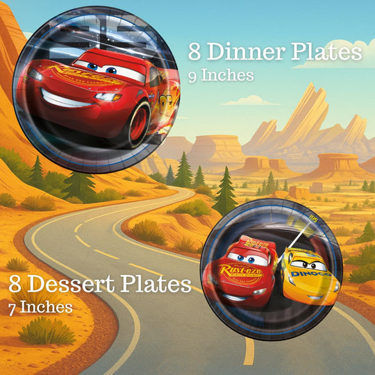 Cars Flash McQueen Ultimate Party Solution - All-in-One 81-piece Official Licensed Set